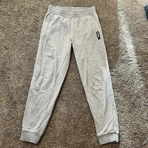 Adidas Original‎ Essentials Track Pants Sinch Waist Sweatpants Joggers S Gray - Picture 1 of 8